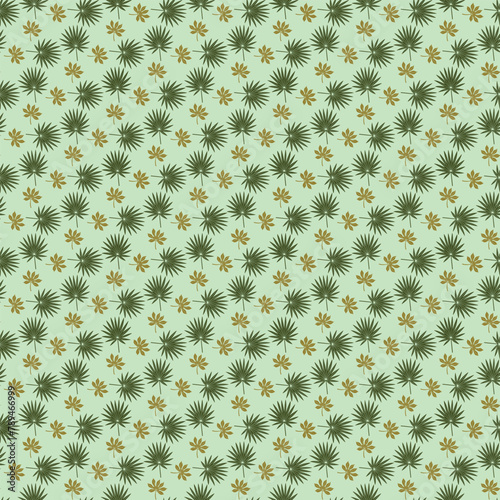 Abstract trees and leaves Seamless Vector Pattern Design