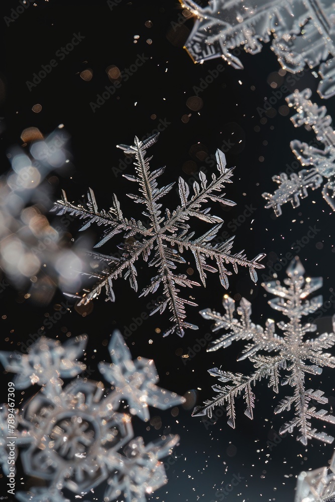 A snowflake sitting in the snow. Perfect for winter themed designs A snowflake sitting in the snow. Perfect for winter themed designs