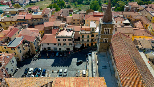 aerial pictures made with a dji mini 4 pro drone over Palestrina, Lazio, Italy. photo