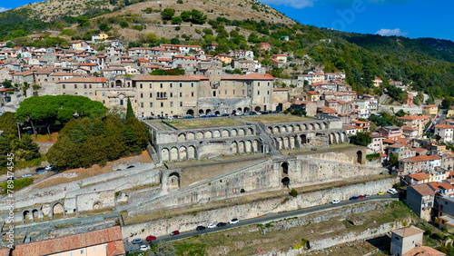 aerial pictures made with a dji mini 4 pro drone over Palestrina, Lazio, Italy. photo