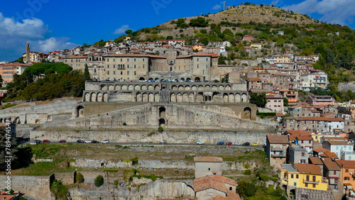 Canvastavla aerial pictures made with a dji mini 4 pro drone over Palestrina, Lazio, Italy