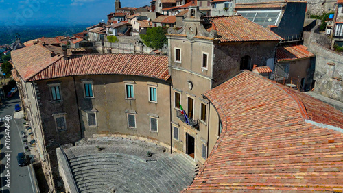 aerial pictures made with a dji mini 4 pro drone over Palestrina, Lazio, Italy. photo