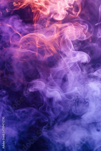 Abstract purple  pink and orange Smoke Swirls background