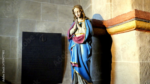 schöne Madonna in alter katholischer Kirche in Dietkirchen über der Lahn
