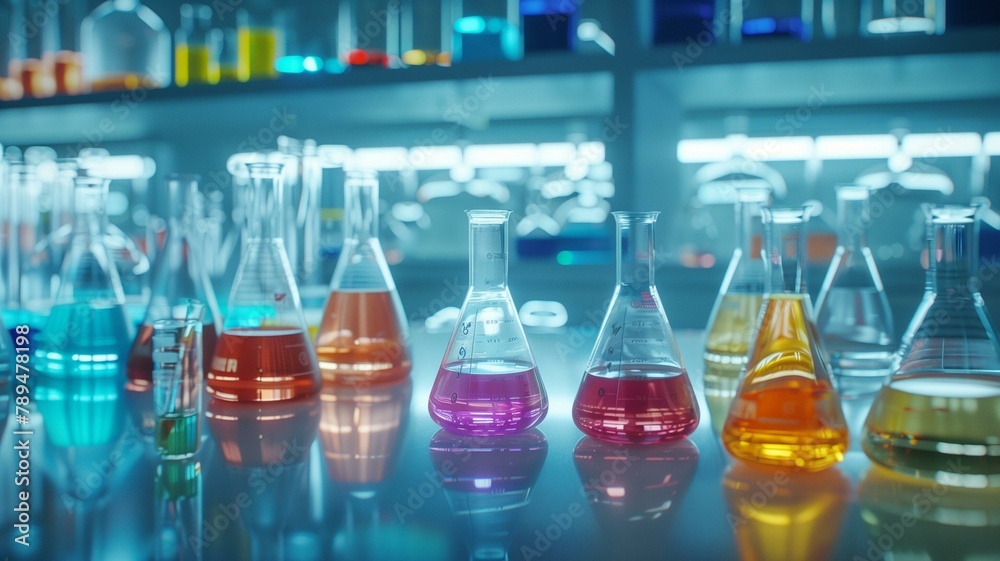 In a pristine laboratory setting, a meticulously arranged array of chemistry lab equipment glass gleams under the perfect lighting.
In a pristine laboratory setting, a meticulously arranged array of chemistry lab equipment glass gleams under the perfect lighting.