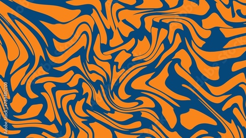 Abstract and retro orange navy geometric background 