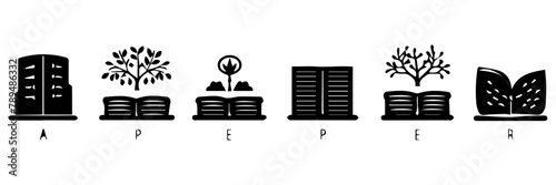 Illustration of a set of books