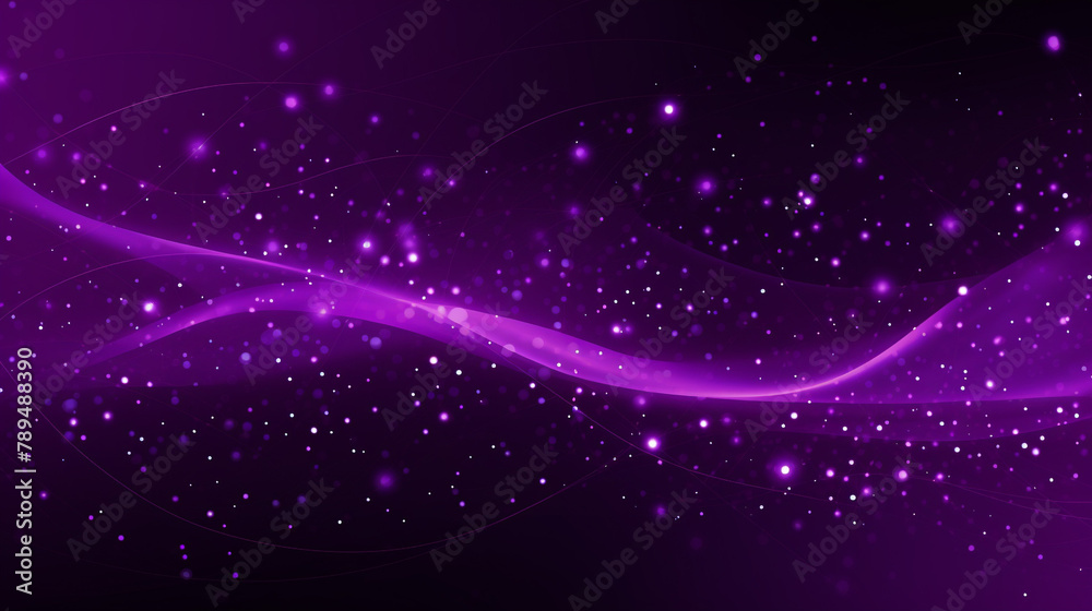 Purple background with a set of dots, an abstract image. In the style of infinity nets, generative AI