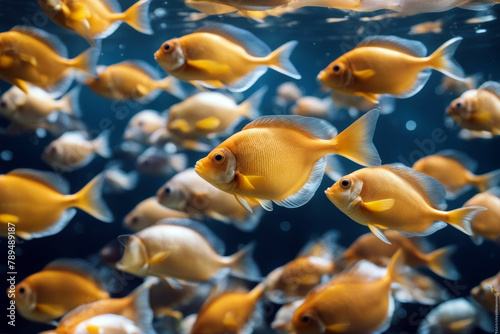 groupe poissons fish group beauty sea animal white surgeon colourful clown water aquarium aquatic exotically tropical blue