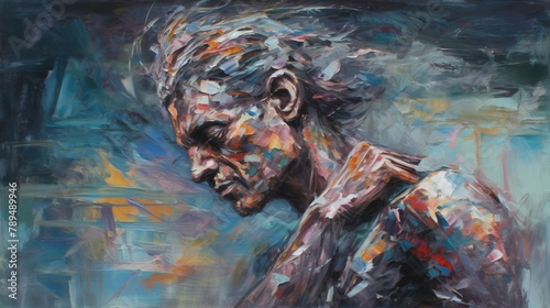 The Physical Transformation, Through the power of movement and expression,  a dramatic physical transformation, frailty to strength, despair to hope,  Generated AI