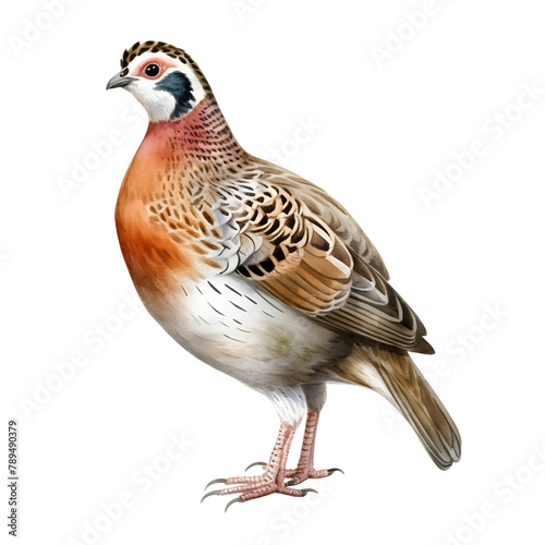 partridge bird, watercolor style, illustration.