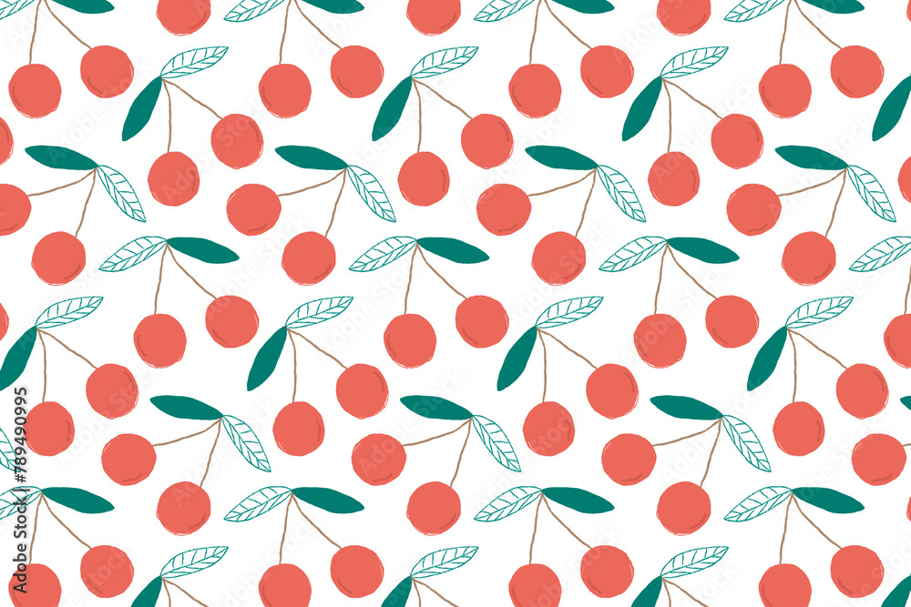 Png pastel cherry pattern transparent background Png pastel cherry pattern transparent background
