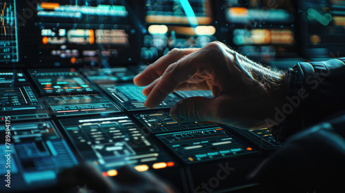 Close-up of Network Engineer Typing Commands © Thanos