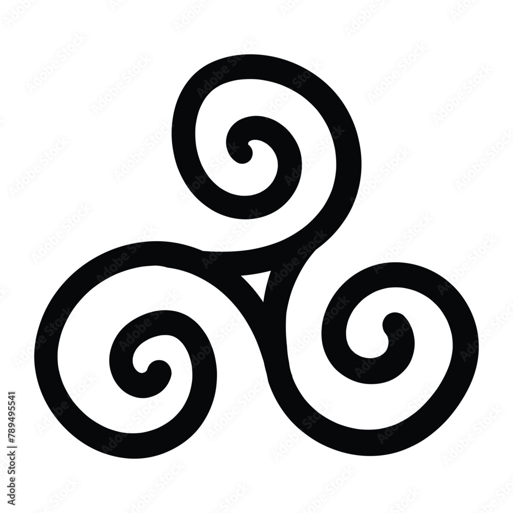 Triskelion symbol tattoo, vector Triskelion symbol tattoo, vector