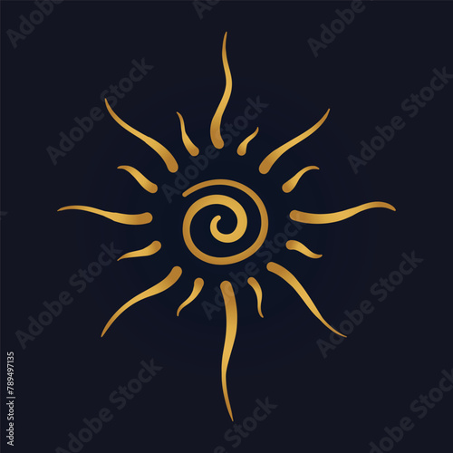 Triskelion symbol tattoo, vector 