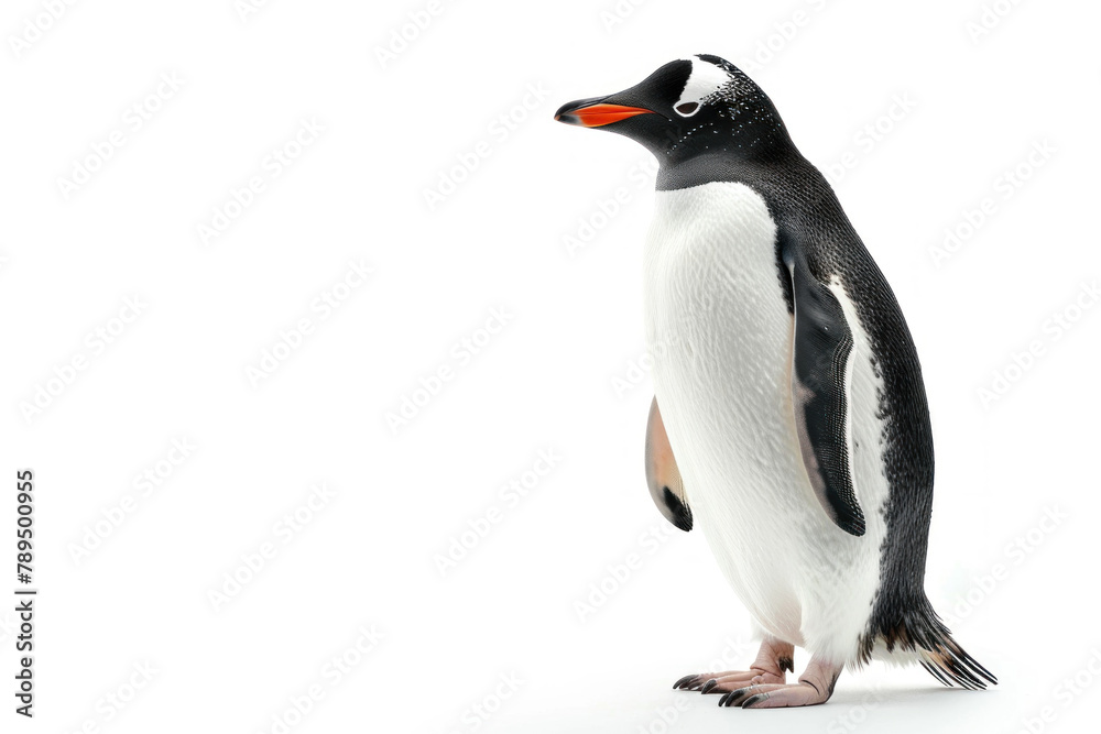 Naklejka premium full body penguin isolated on white background