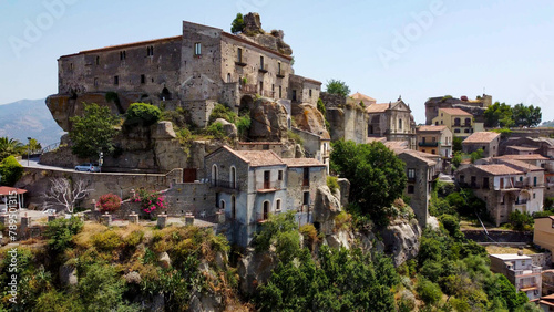 aerial pictures made with a dji mini 4 pro drone over Castiglione di Sicilia, Sicily, Italy.