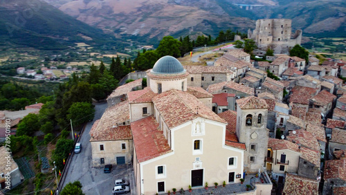 aerial pictures made with a dji mini 4 pro drone over Morano Calabro, Calabria, Italy.