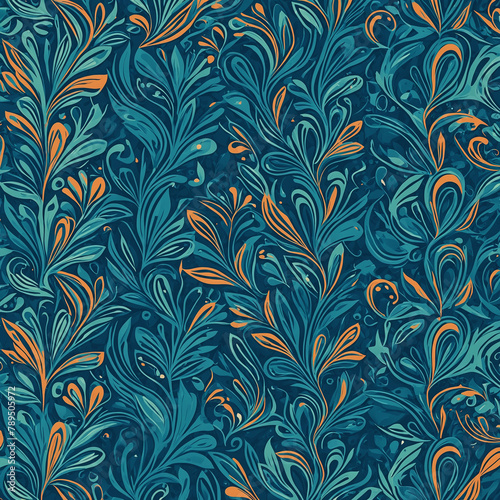 Florals pattern. Abstract flat background