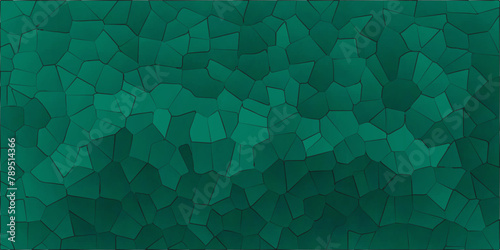 Abstract broken glass quartz, geometric retro tiles pattern, voronoi diagram crystalize vintage vector background.