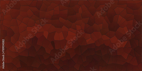 Abstract broken glass quartz, geometric retro tiles pattern, voronoi diagram crystalize vintage vector background.