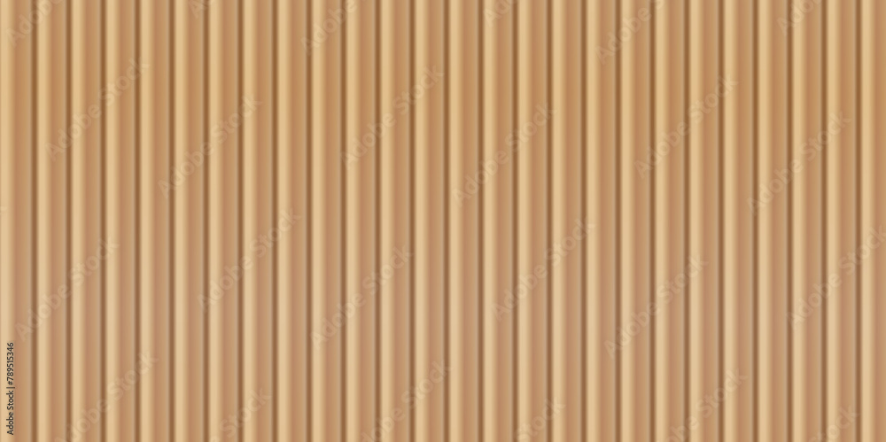 Obraz premium Solid wooden battens wall pattern background with natural color finishing