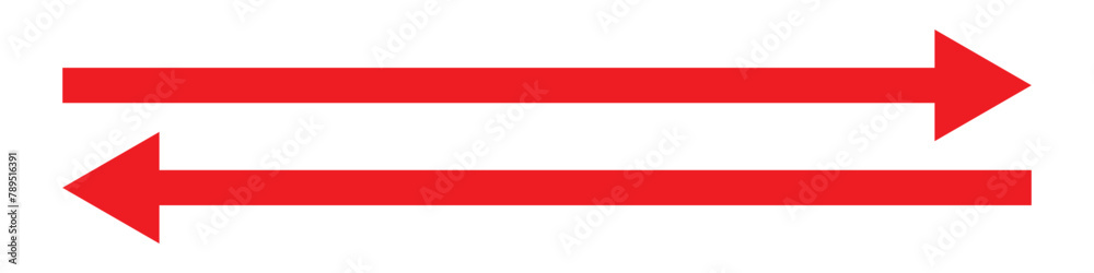 Straight long right vector arrow icon. Horizontal dual long straight arrow. Double arrow icon. Dual sign. Navigator button. Transfer icon. Exchange arrow icon. Straight long right vector arrow icon. Horizontal dual long straight arrow. Double arrow icon. Dual sign. Navigator button. Transfer icon. Exchange arrow icon.