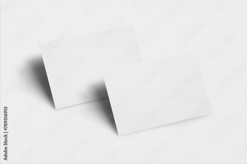 Png business card mockup on gray background in front and rear view Png business card mockup on gray background in front and rear view