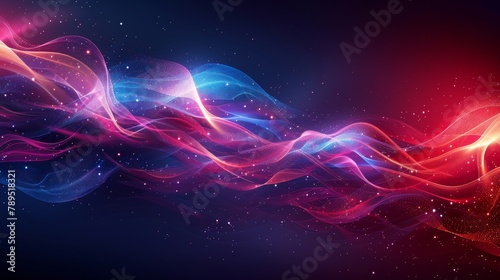 Futuristic Abstract tech background with digital waves