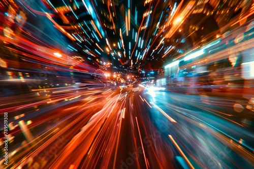 Speeding City Lights with Dynamic Motion Blur