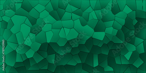 abstract green background with triangles
