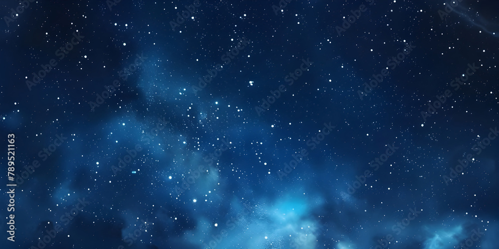 Beautiful sky night with stars background - Ai Generated