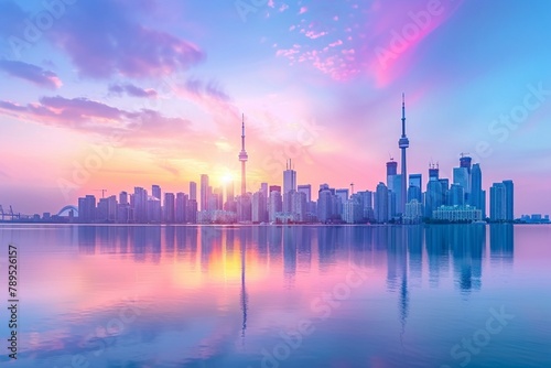 Skyline of Toronto in Canada