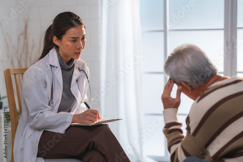 Prioritizing Mental Health: Asian Seniors Receive Expert Care at Hospital Clinics, Consultations with Professional Practitioners Ensuring Comprehensive Diagnosis and Treatment Coverage