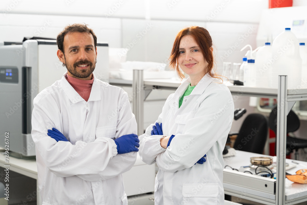 Scientist laboratory happy portrait Scientist laboratory happy portrait