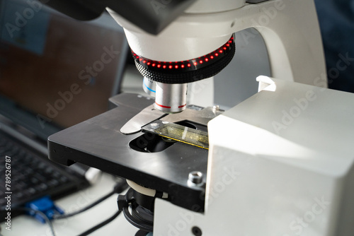 Laboratory microscope photo