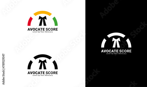 Advocate Score Logo, Advocate Logo, Law Logo, Score Logo, Percentage Logo, Progress Logo photo