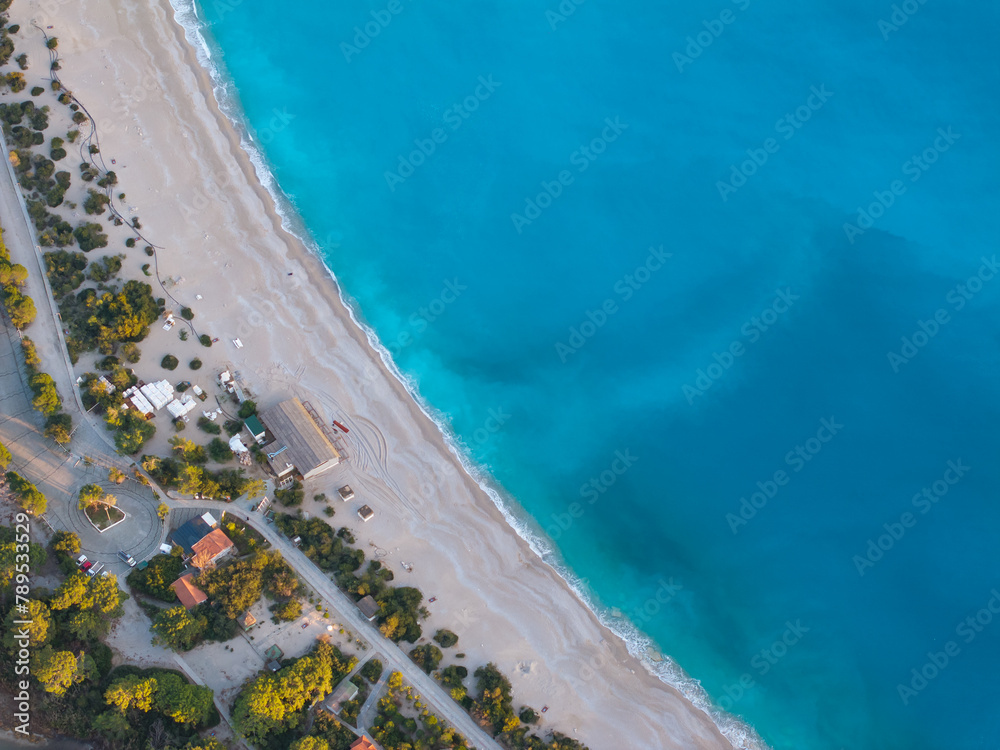 Ölüdeniz Beach Drone Photo, Kumburnu Fethiye, Muğla Turkiye (Turkey)