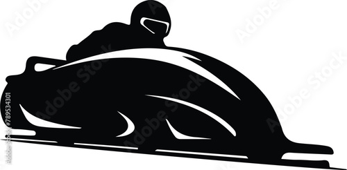 bobsleigh silhouette