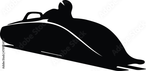 bobsleigh silhouette