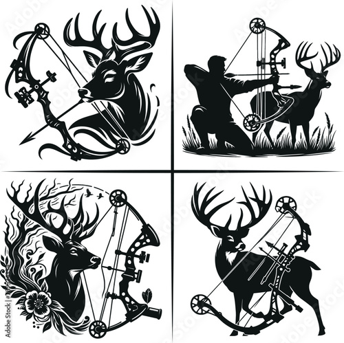 Bow Hunter Svg,Hunting svg,Hunting Season svg, Deer Hunting svg, Bow Hunter Shirt,Bow and Arrow,Hunting Dad,American Flag