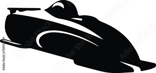bobsleigh silhouette