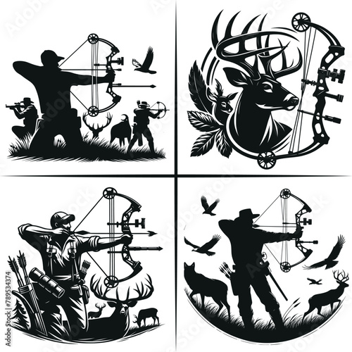 Bow Hunter Svg,Hunting svg,Hunting Season svg, Deer Hunting svg, Bow Hunter Shirt,Bow and Arrow,Hunting Dad,American Flag