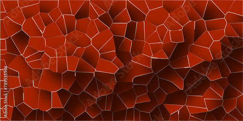 Voronoi diagram broken glass quartz crystal retro tyles geometric pattern vintage abstract background.