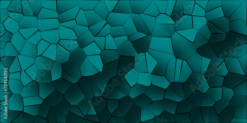 Voronoi diagram broken tiles geometric retro pattern quartz crystal seamless pattern vintage background.