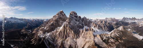 Monte Cristallo Aerial Italian Dolomites photo