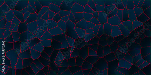 Voronoi diagram broken tiles geometric retro pattern quartz crystal seamless pattern vintage background.