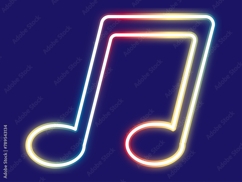 音符のネオンサイン 音符のネオンサイン