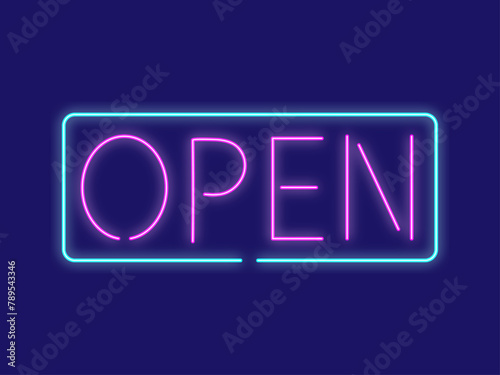 OPENのネオンサイン