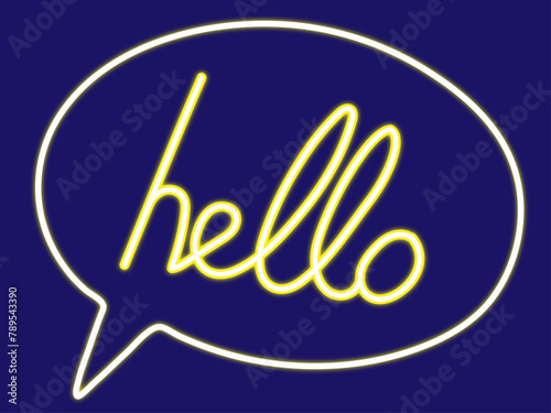 helloのネオンサイン